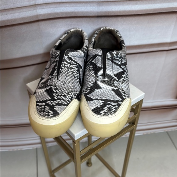 3.1 Phillip Lim Black and White Slip-On Sneakers - Picture 1 of 5